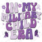 the words in my military child era are purple