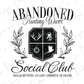 a black and white logo for a social club