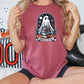 Hunted By My TBR Halloween Ghost Books Graphic T-Shirt
