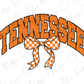 the word "TENNESSEE" with a checkered bow below it.