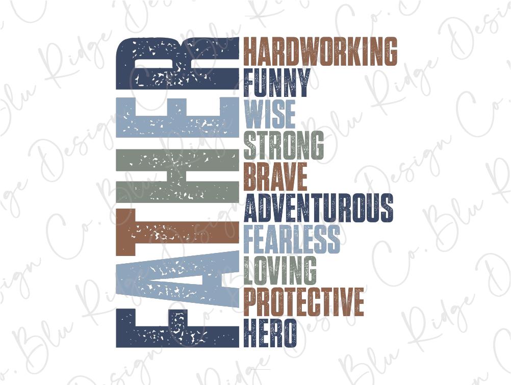 a poster with the words hard working, funny, wise, strong, brave,