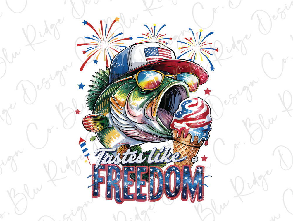 a t - shirt with a fish wearing a hat and fireworks