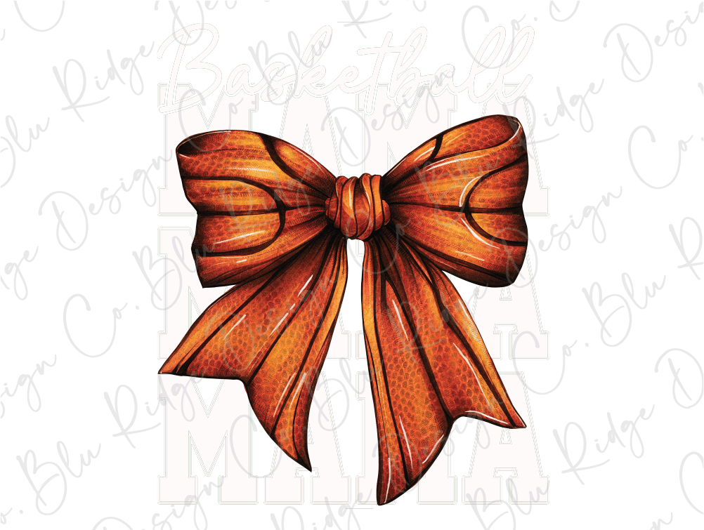 Basketball Mama Bow Graphic T-Shirt