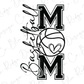 Basketball Stacked Mom Graphic T-Shirt
