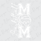 Basketball Stacked Mom Graphic T-Shirt