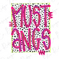 a bold and colorful text design with the words "MUSTangs" written in a playful, artistic style.