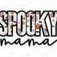 the word spooky mama is surrounded by halloween decorations