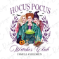 hoccus pocus witches club logo