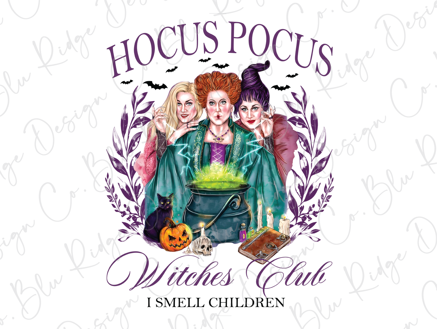 hoccus pocus witches club logo