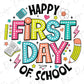 a happy first day of school clipart