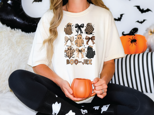 Boo-Jee Halloween Ghost Coquette Graphic T-Shirt