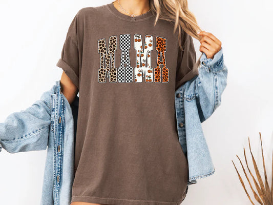 Fall Pumpkin Mama Graphic T-Shirt