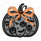 Lace Halloween Pumpkin Graphic T-Shirt