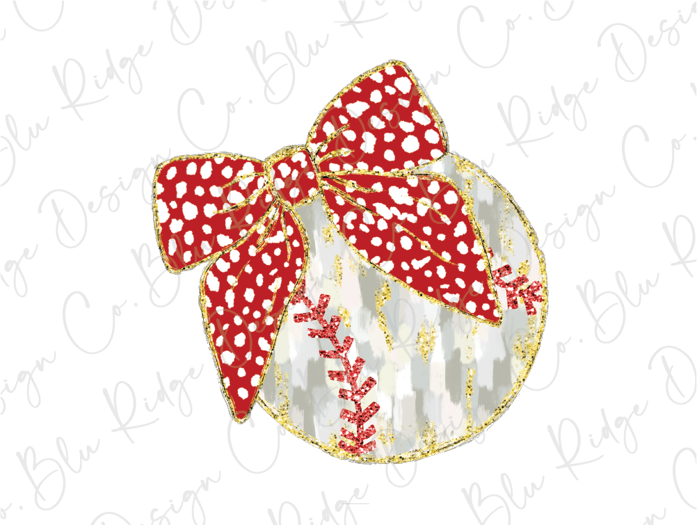 a red and white christmas ornament with a bow