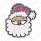 a cartoon santa claus with a beard and a santa hat