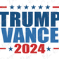 a trump vance sign with stars on it