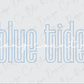 the text "blue tide" in a stylized font, which is a placeholder for a longer caption or description.