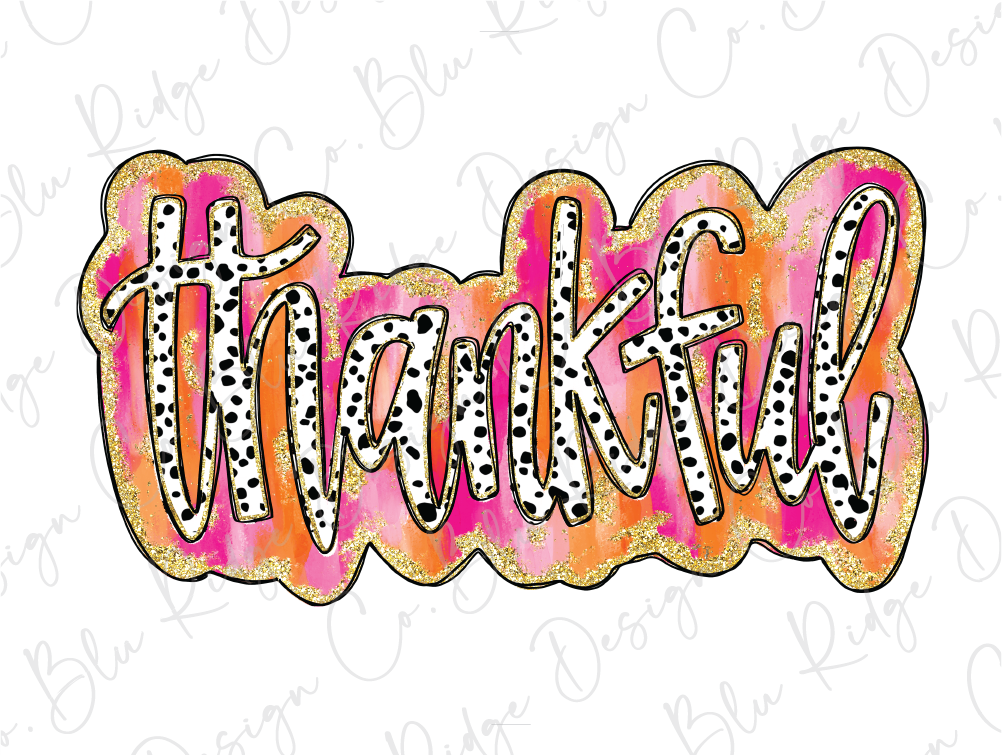 the word thank written in pink and orange ink