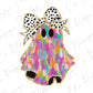 Watercolor Coquette Ghost Graphic T-Shirt