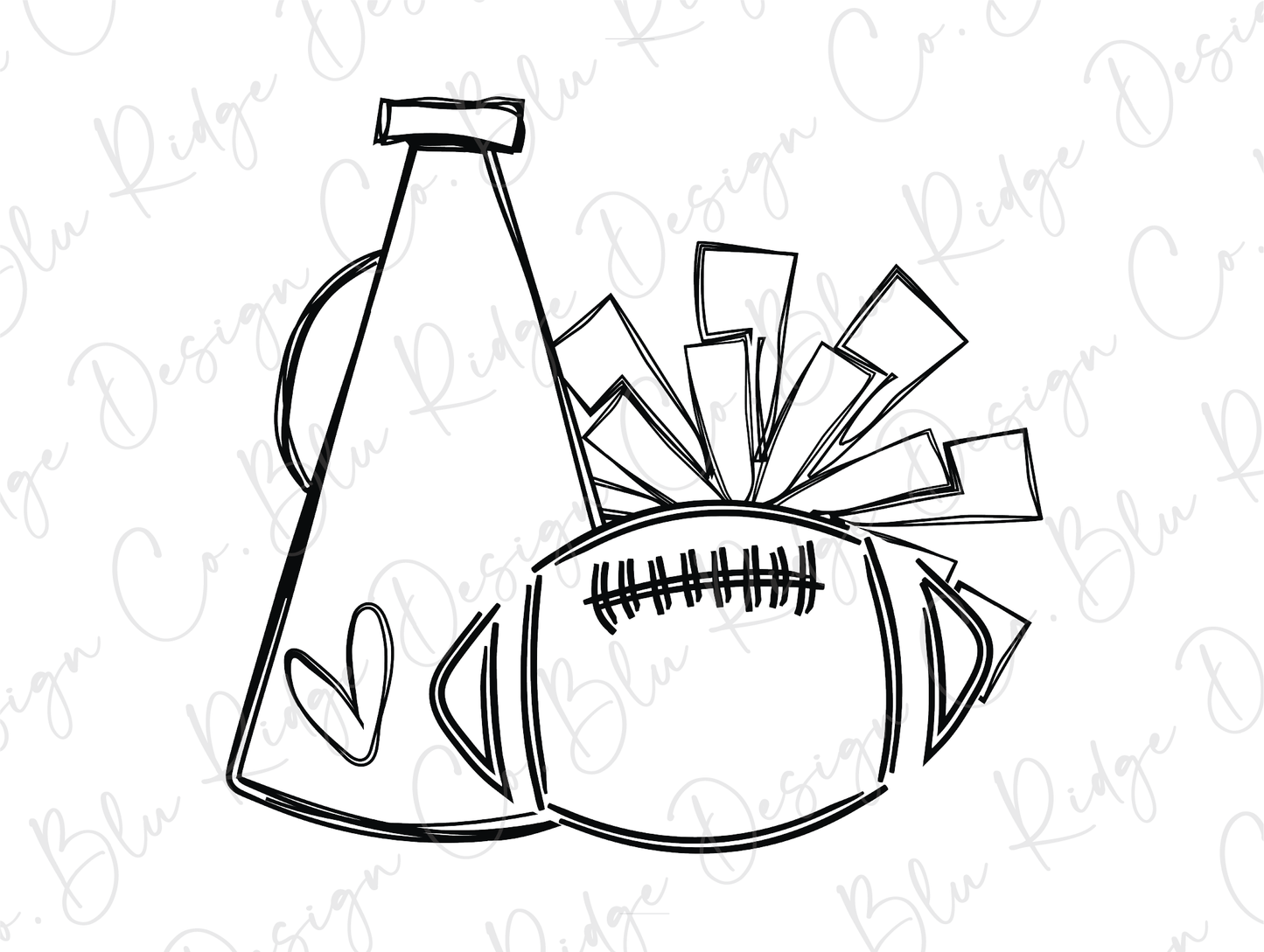 a drawing of a bottle of milk and a football