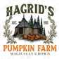 a logo for hagrid's pumpkin farm