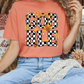 Preppy Checkered Gobble Graphic T-Shirt