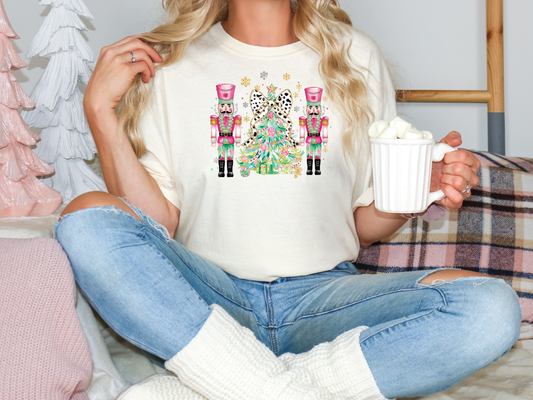Christmas Tree Nutcrackers Graphic T-Shirt