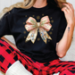 Jesus Christmas Coquette Bow Graphic T-Shirt