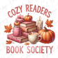 Cozy Readers Book Society Graphic T-Shirt