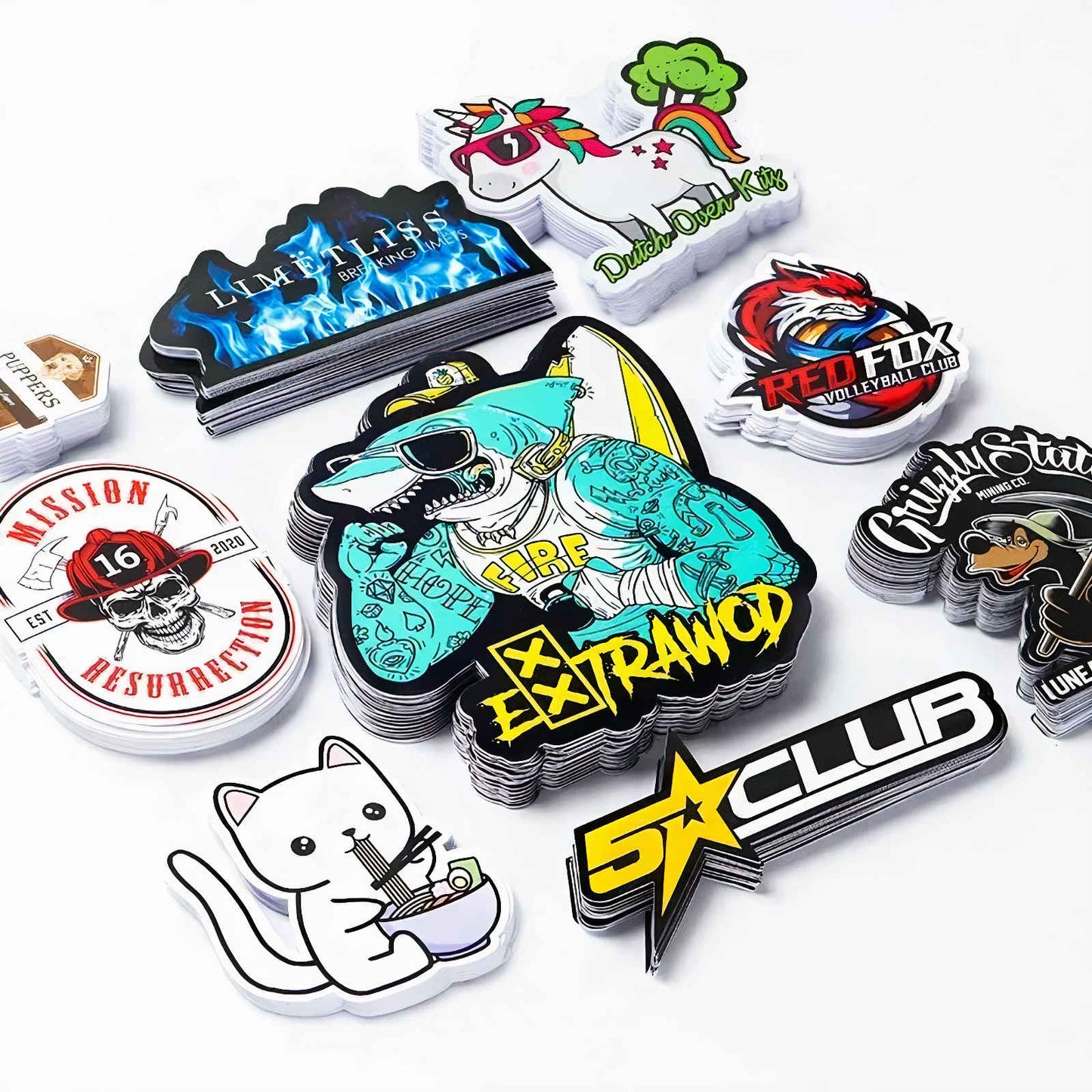 Custom Die Cut Vinyl Stickers with Sticker Builder
