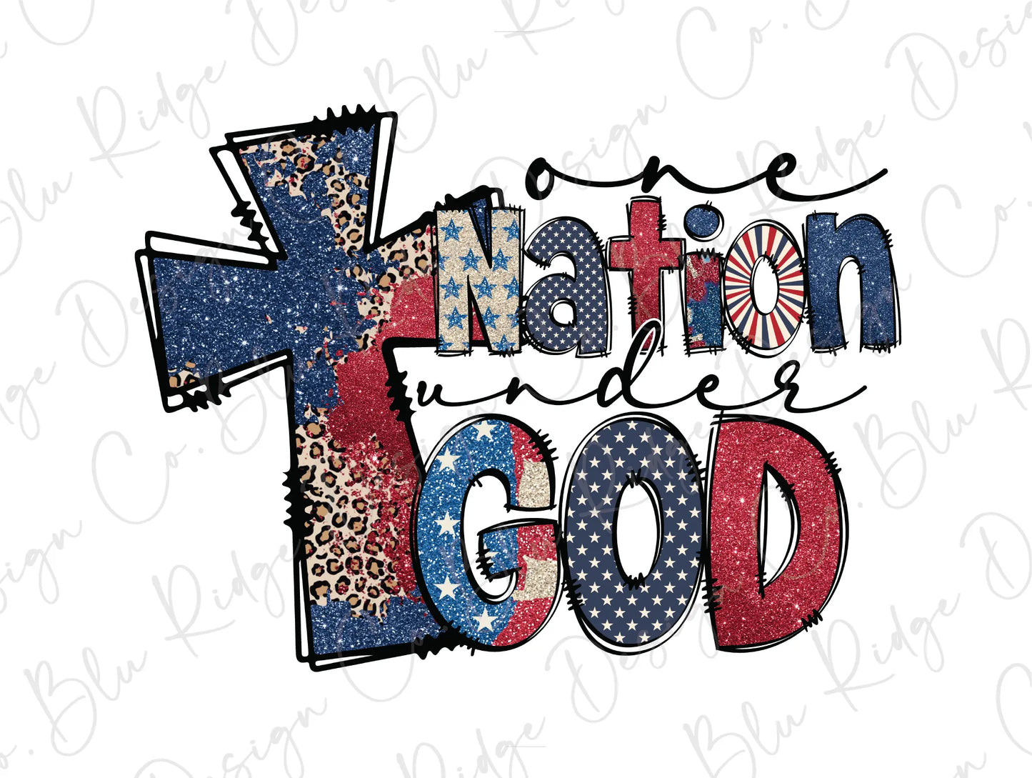 a cross with the words nation of god on it