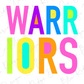 the text "WARRIORS" in a large, colorful font.