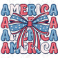 an american flag bow with the words america