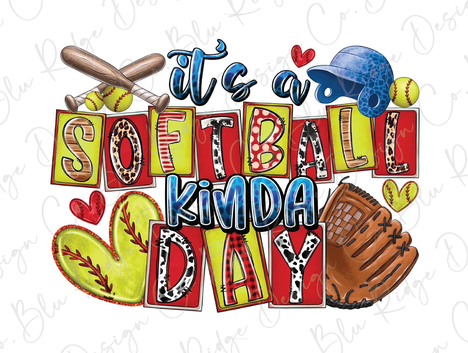 it's a softball kinda day svg file