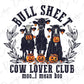 Bull Sheet Cow Lover Club Moo...I Mean Boo Graphic T-Shirt