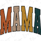 the word mama spelled in different colors