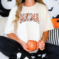 Retro Checkered Halloween Mama Graphic T-Shirt