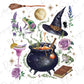 Halloween Witch Magic Collage Graphic T-Shirt