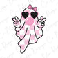 Retro Groovy Halloween Ghost Graphic T-Shirt