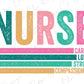 a nurse saying nursing is caring for a strong and strong companion