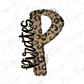a stylized letter 'P' with a leopard print pattern, accompanied by the word "Ponies" written in a cursive font.