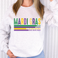 Mardi Gras Let the Good Times Roll Colorful Graphic T-Shirt