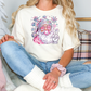 Pink Christmas Santa Graphic T-Shirt