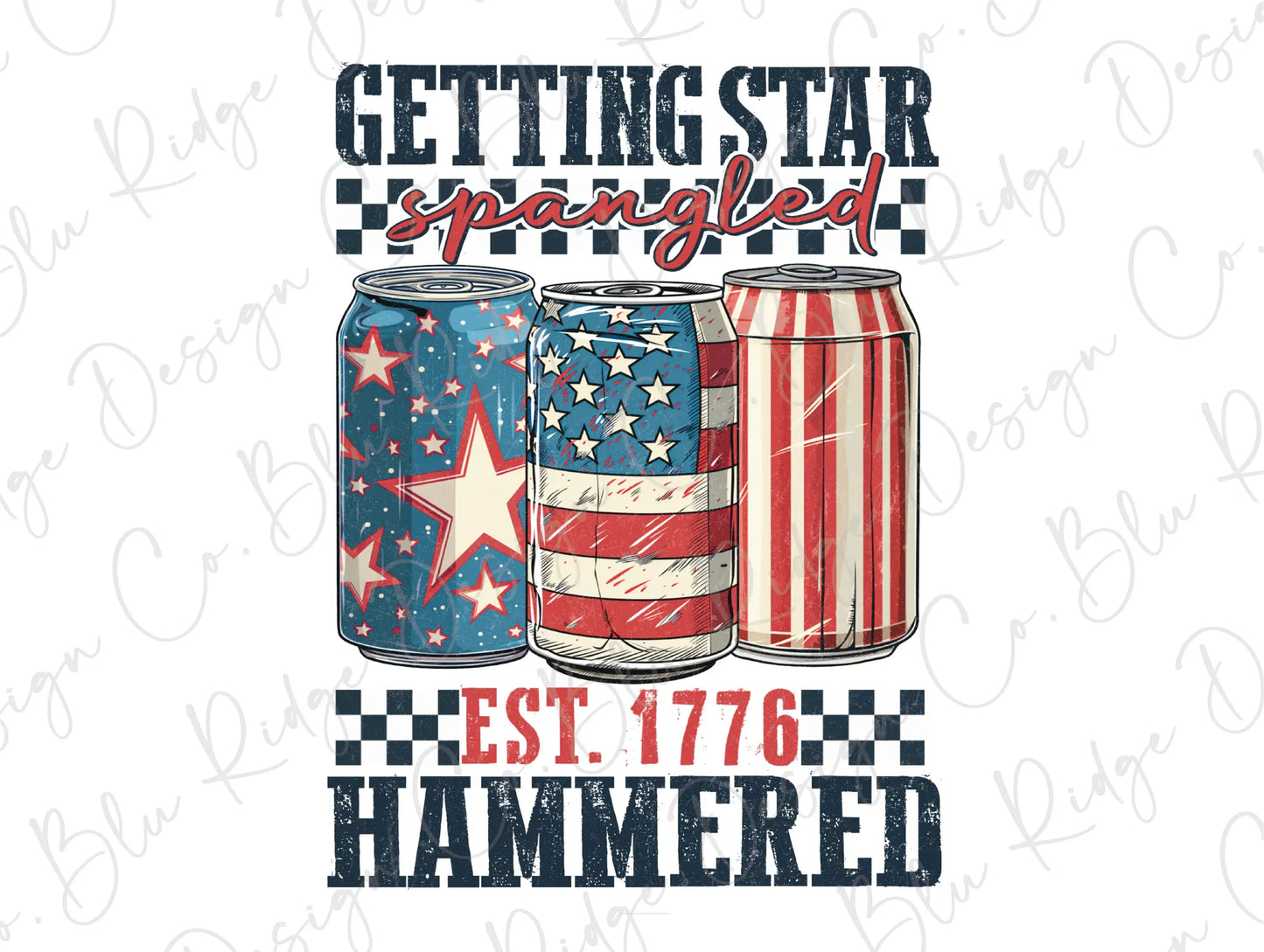 two cans of soda with the words getting star spangled