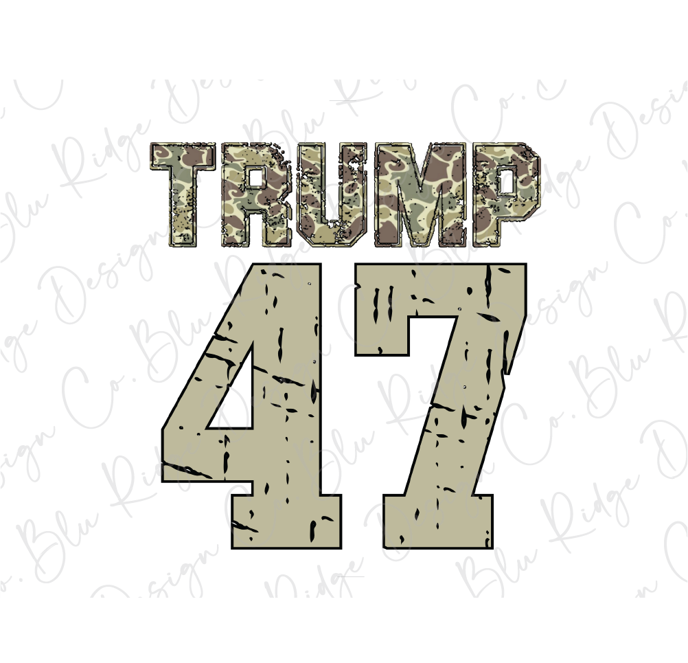 a white shirt with the words trump 47 on it