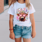 Easter Bunny Cow Graphic T-Shirt