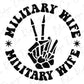 military wife military wife svg file