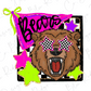 A cartoon bear wearing sunglasses and surrounded by stars and a banner with the word "Bears" written on it.