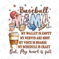 a baseball mom shirt with the words baseball mama on it