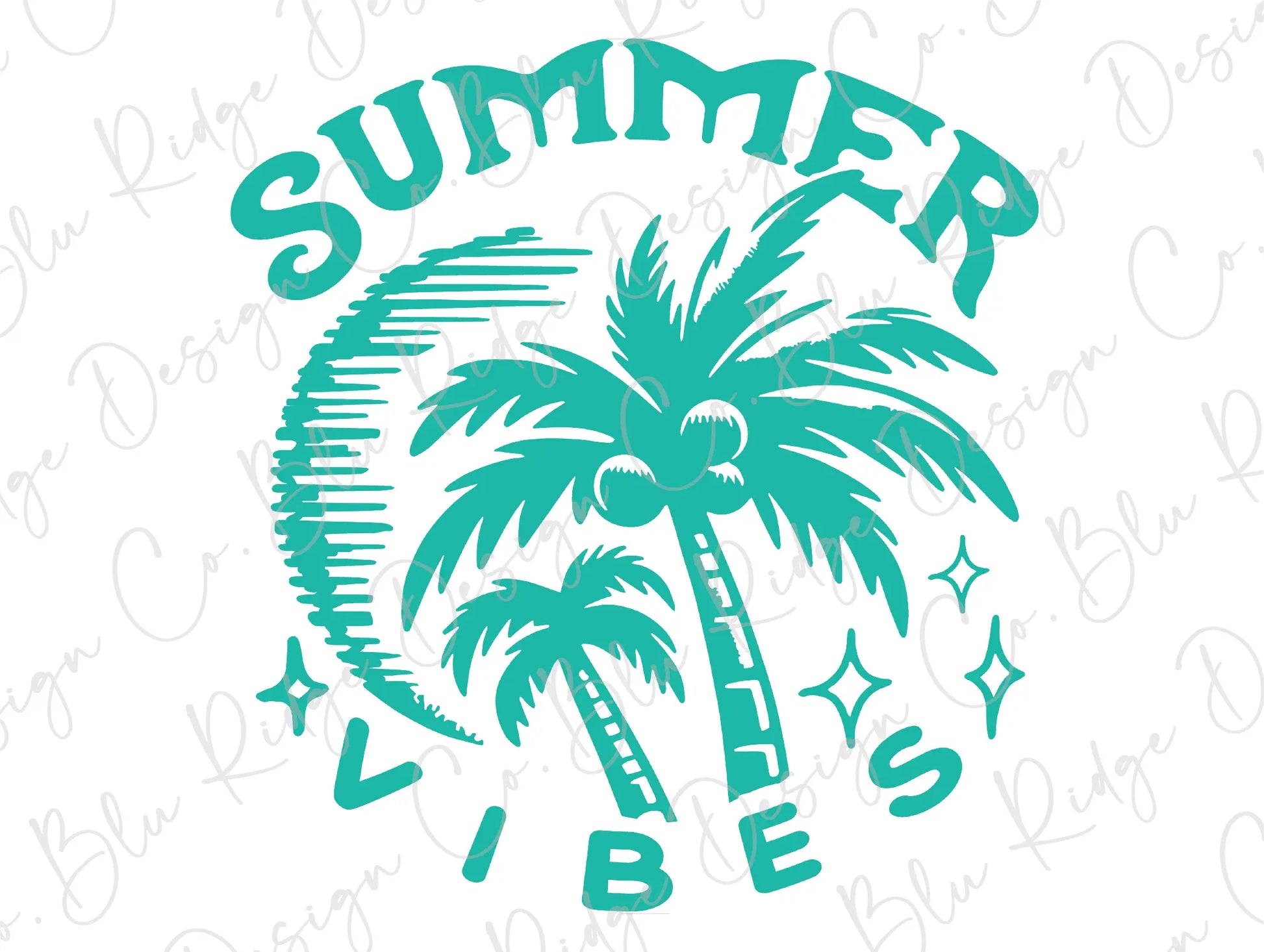 a palm tree with the words summer vibes on it